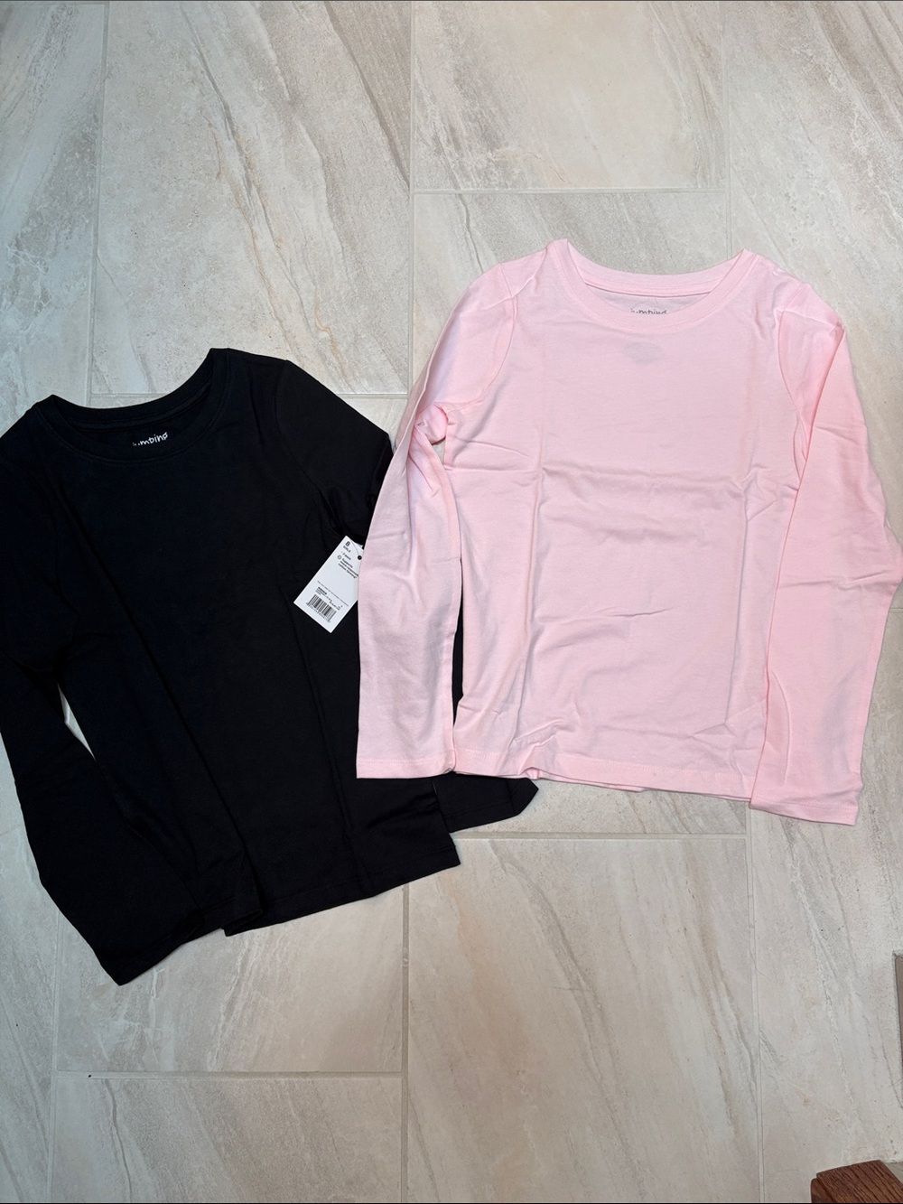 Jumping Beans Girls (size 8)  Long-Sleeve Crewneck Shirt  (2 Pack) - NWT